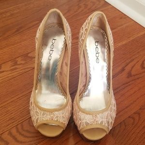 Bebe crotchet heels